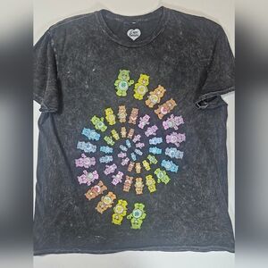 Care Bears T-Shirt Mens Large Black Distressed 90's Retro Inspired Graphic‎ Tee